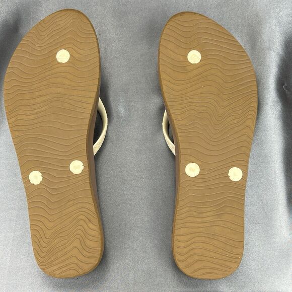 Reef Stargazer‎ Thong Sandals Women's 8.5 Yellow Sparkle Flip Flops Summer Beach - Picture 11 of 15